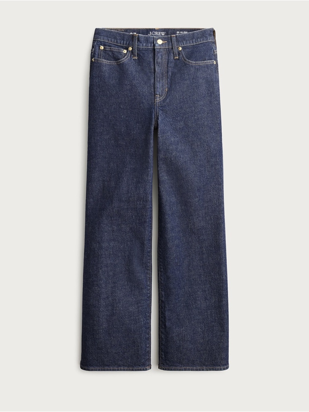 NWT JCrew Slim Wide Leg Jean 24 Crop 24P Resin Rinse Dark Denim $148 CC580 - Picture 15 of 15